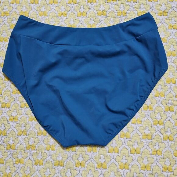 Dana Buchman Turquoise Bikini Bottom Sz 14 NWT Ocean Depths - Picture 4 of 11
